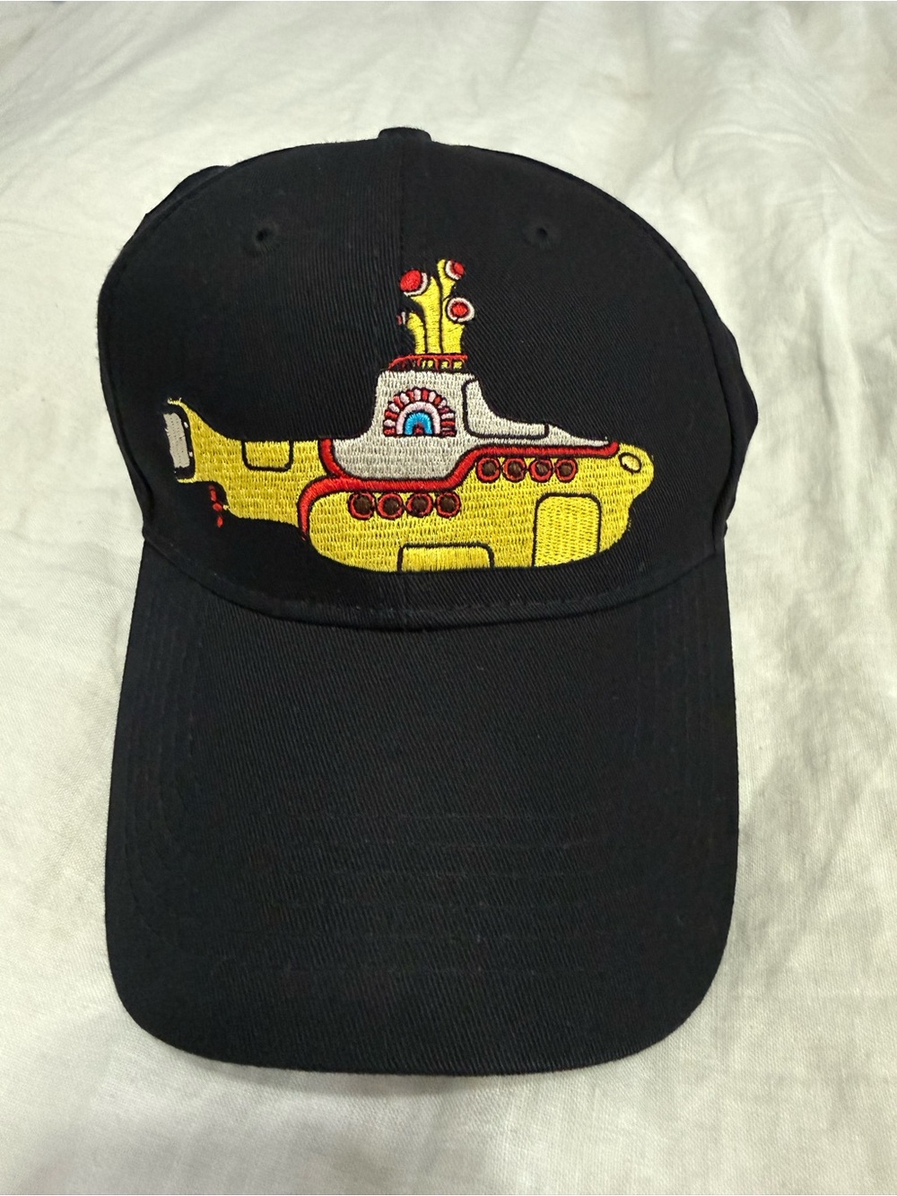 Men's Beatles Yellow Submarine Baseball Cap Adjustable Black
